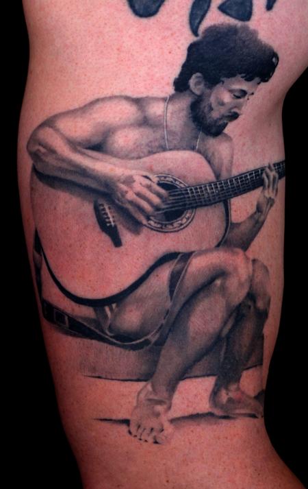 Tim Mcevoy - realistic black and gray portrait tattoo